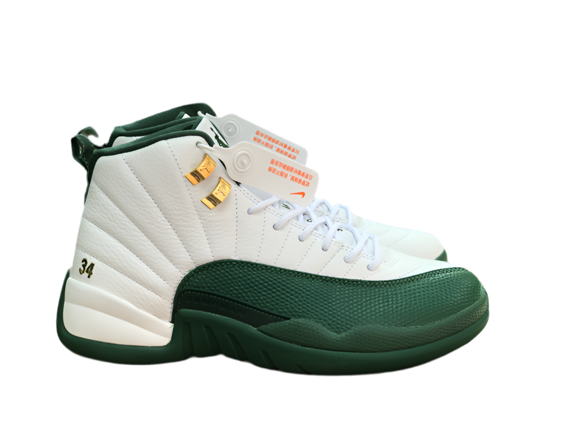 jordan 12 PE Ray Allen White Green