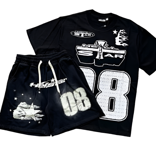 Hellstar Black/White Short Set