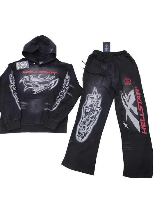 Hellstar Airbrushed Hoodie and Sweatpants