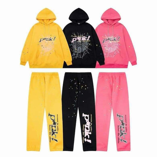 P*nk Sp5der Hoodie and Sweatpants