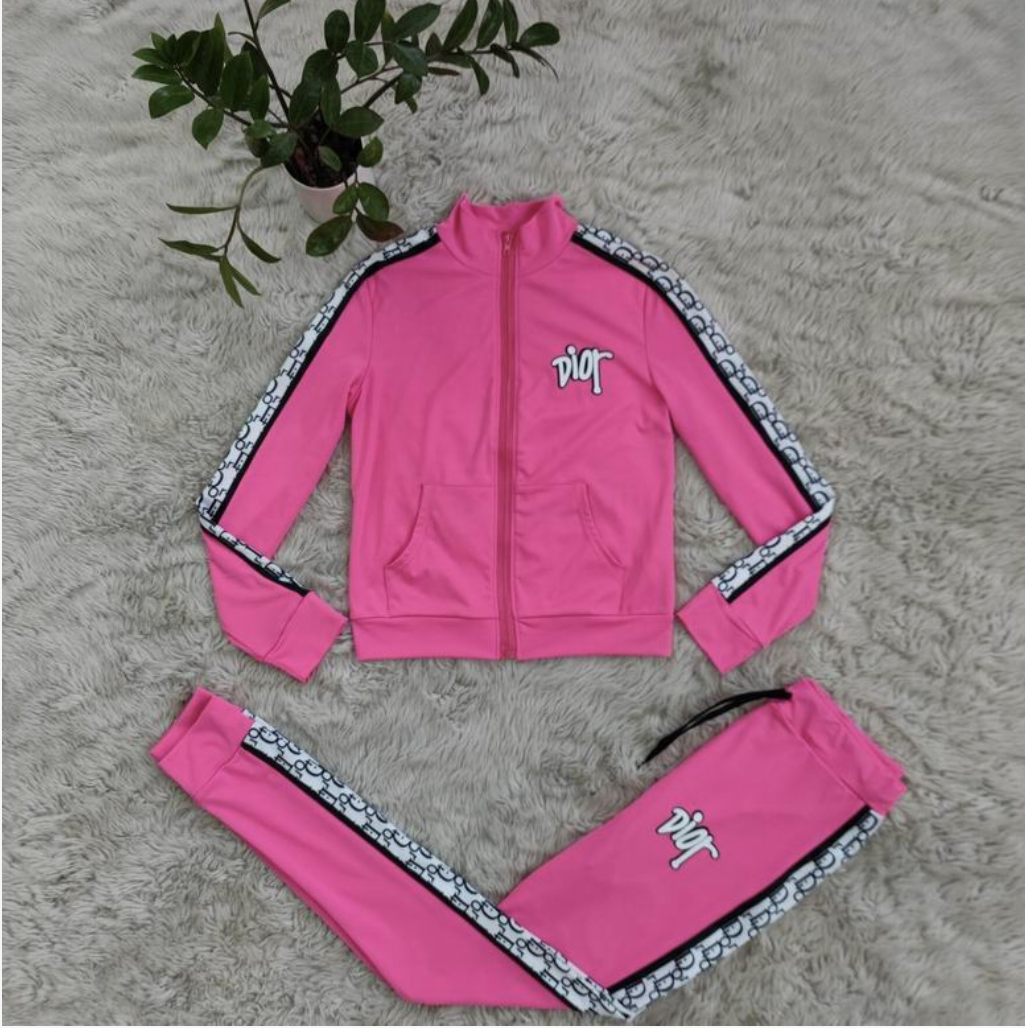 Women's Pink Christian Dior Tracksuit